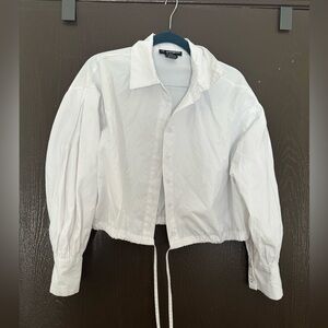 Centimeters White Cropped shirt